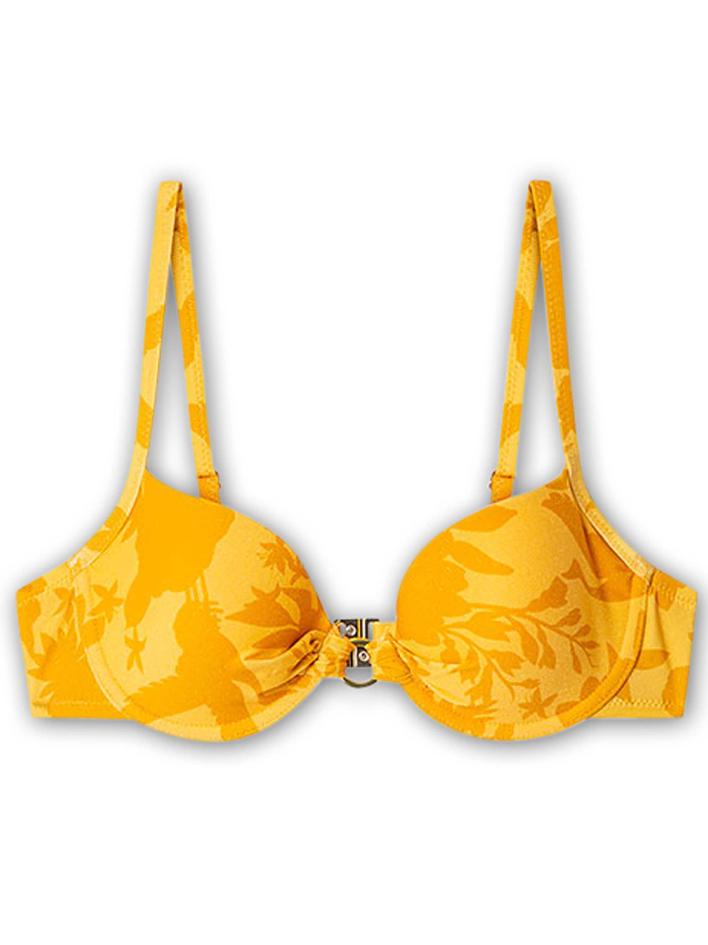 Gisela Балконет Верх бикини в Желтый: спереди