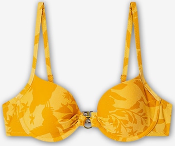 geltona Gisela Plati Bikinio viršutinė dalis: priekis