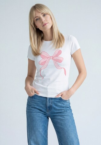 MIMO Shirt in Wit: voorkant