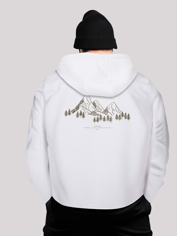 F4NT4STIC Sweatshirt 'Berge Winter Schnee' in Weiß: Vorderseite