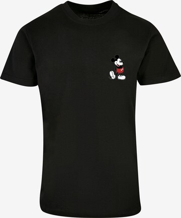 ABSOLUTE CULT Shirt 'Mickey Mouse - Kickin Retro' in Zwart: voorkant