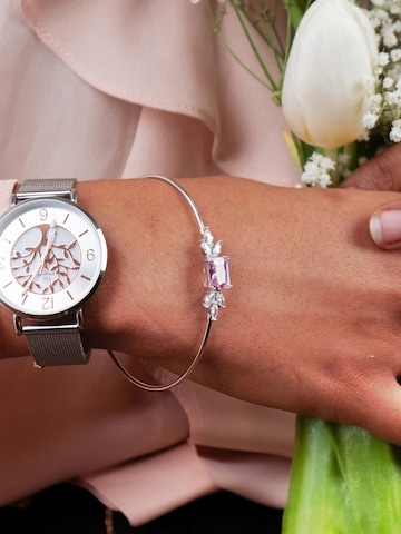 GO GirlOnly Analoog horloge in Zilver: voorkant