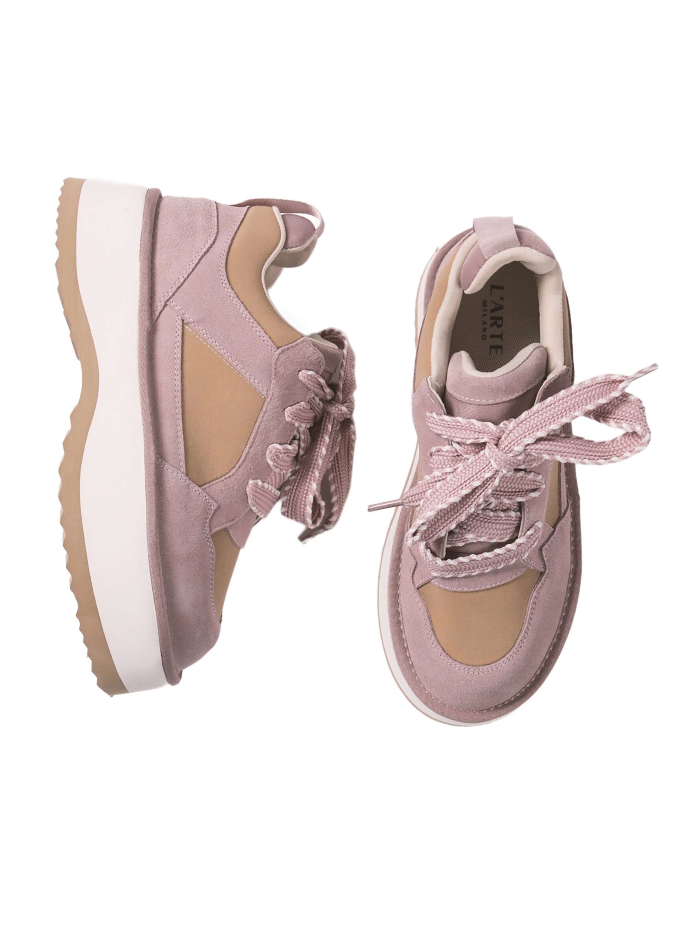 L'Arte Milano Sneakers laag in Roze