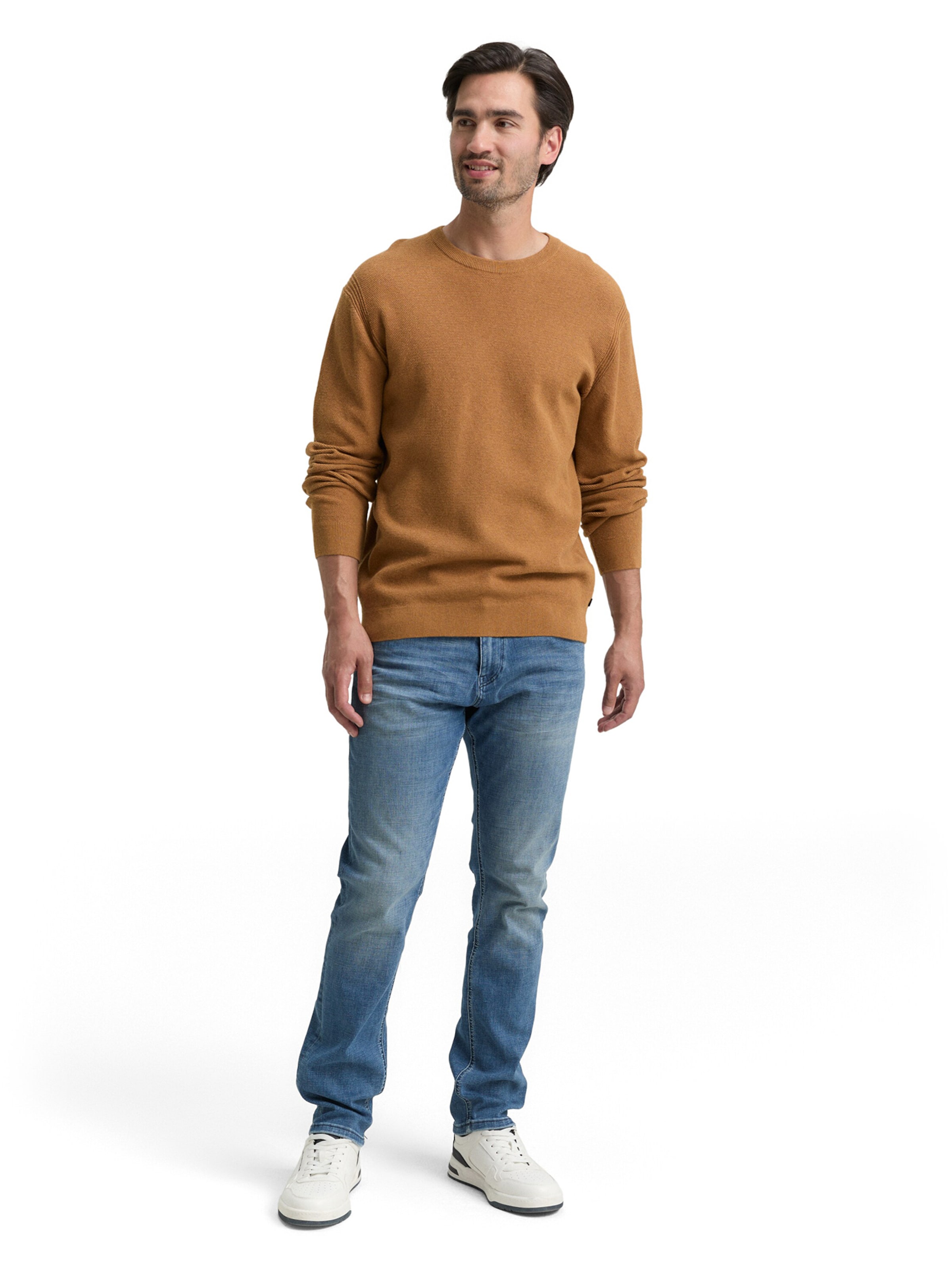 TOM TAILOR Sweater in Brown