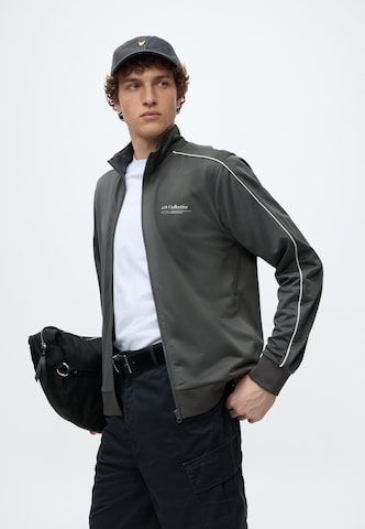 JJ Rebel - Sudadera con cremallera 'JREBLUCA' en gris: frente