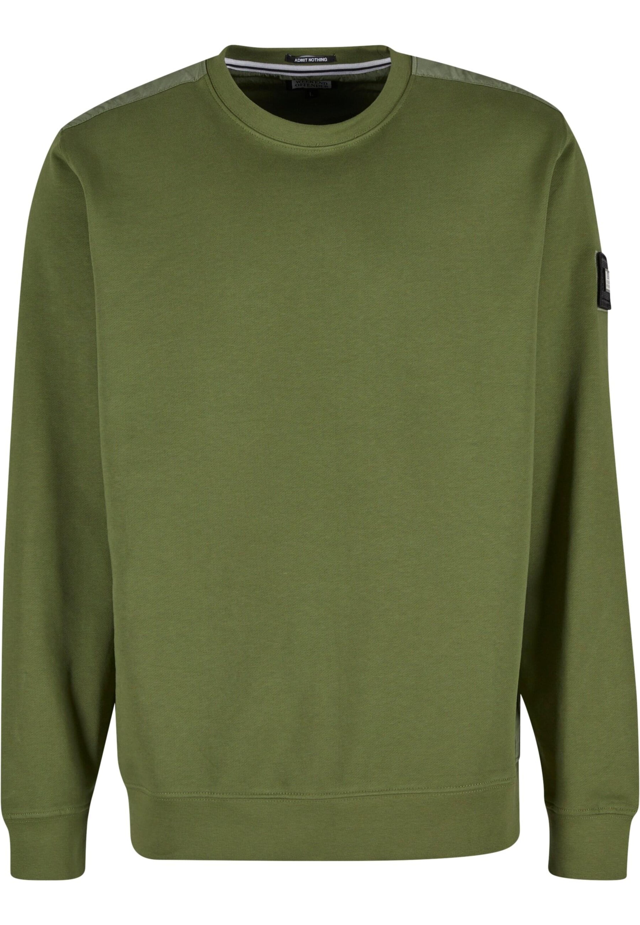 Sweat-shirt 'F Bomb' Weekend Offender en vert : devant