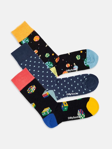 Chaussettes 'Galactic Cubes' DillySocks en mélange de couleurs