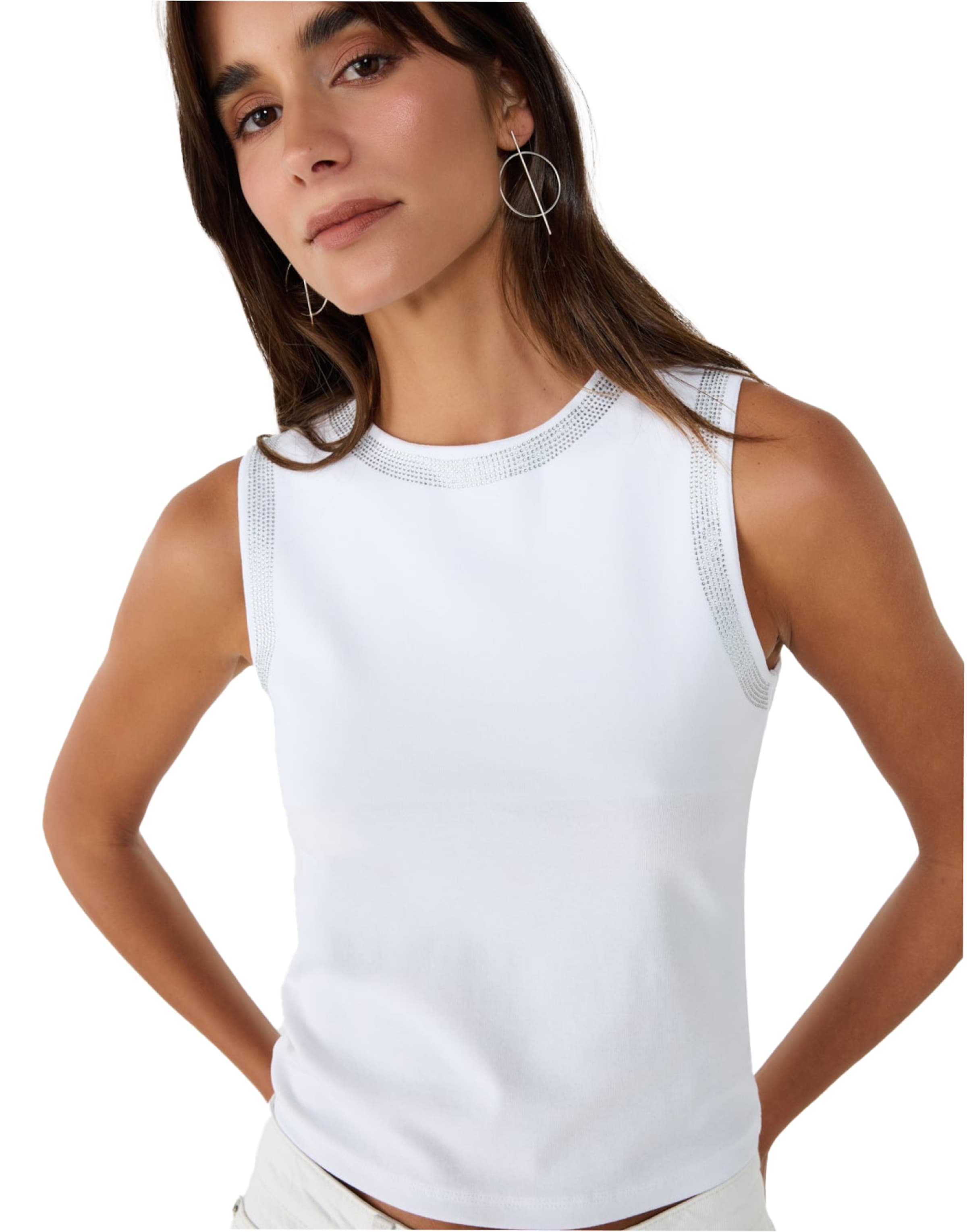 No Matter What Top in White