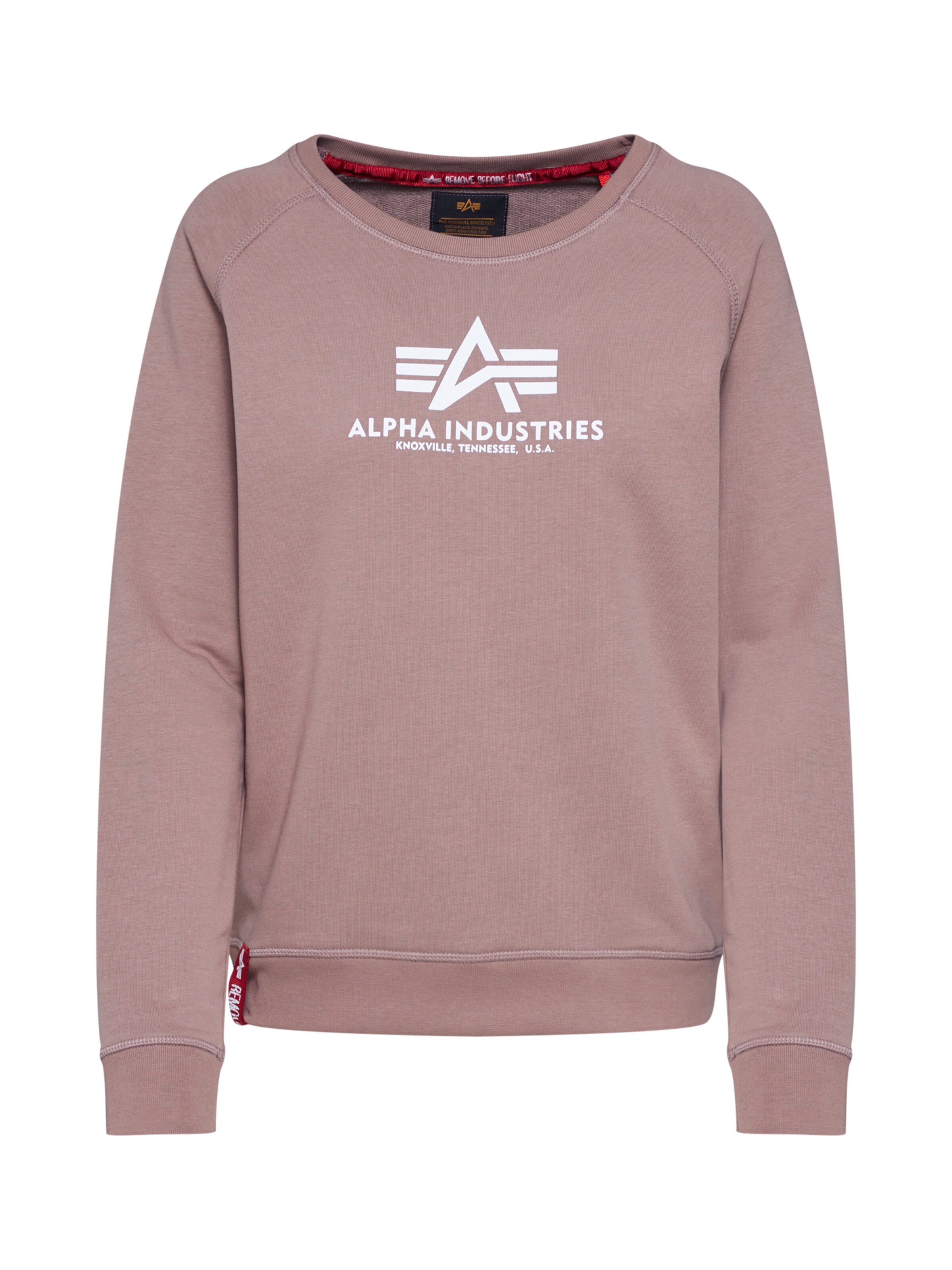 ALPHA INDUSTRIES Sweatshirt in Purple: front