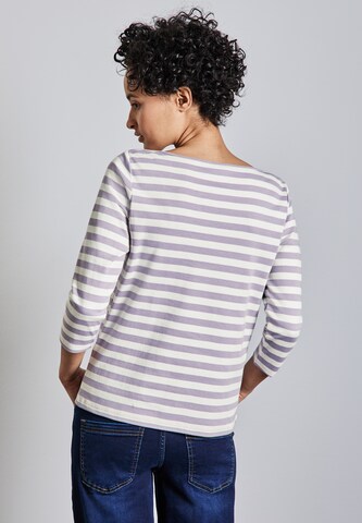 STREET ONE Gestreiftes Shirt in Lila