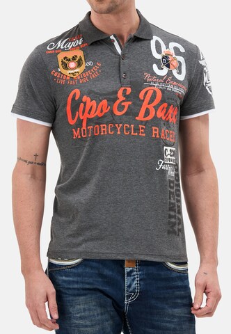 CIPO & BAXX Poloshirt in Grau