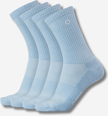 Chaussettes QOLONIA en bleu : devant