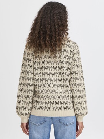 Pull-over 'Brielle' ICHI en beige