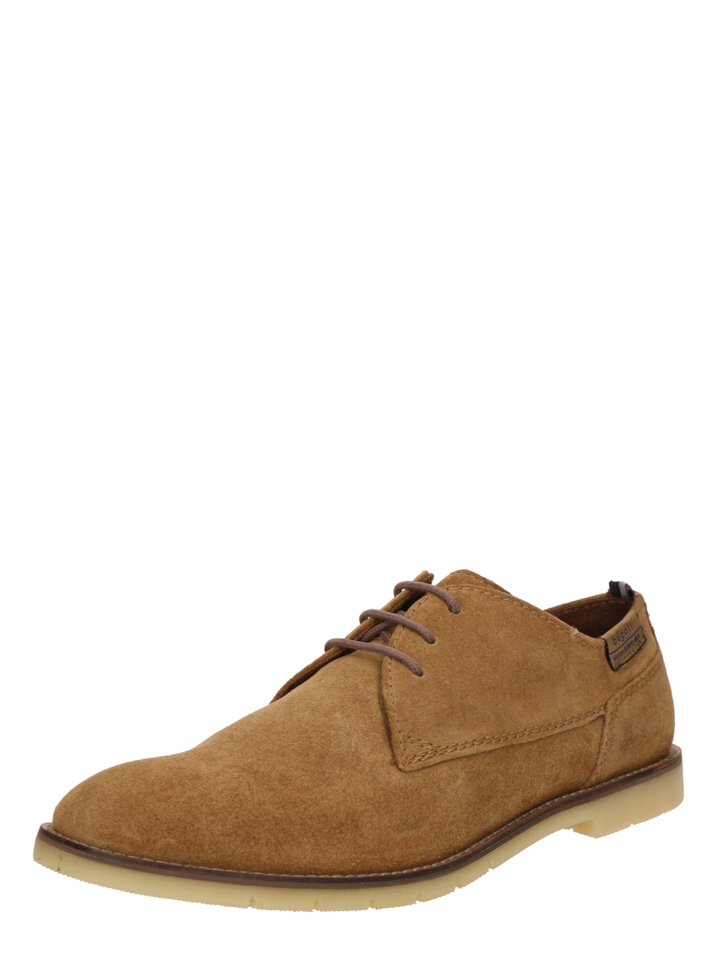 bugatti - Sapato com atacadores em castanho: frente