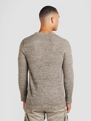 JACK & JONES Pulóver 'JJELewis' - bézs