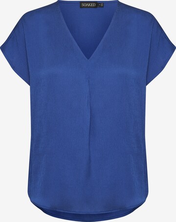 SOAKED IN LUXURY Blouse 'Loana' in Blue: front