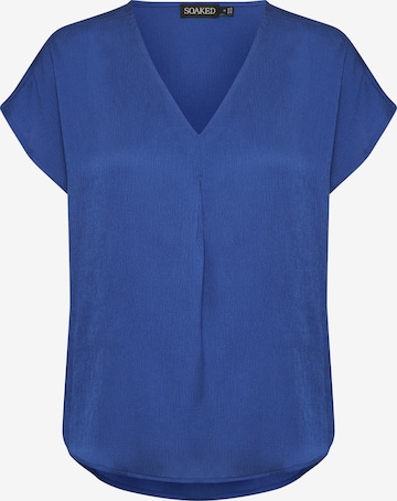 SOAKED IN LUXURY Bluse 'Loana' in Blau: predná strana