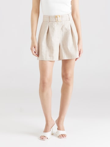 ABOUT YOU x Iconic by Tatiana Kucharova Regular Shorts 'Tara ' in Beige: predná strana