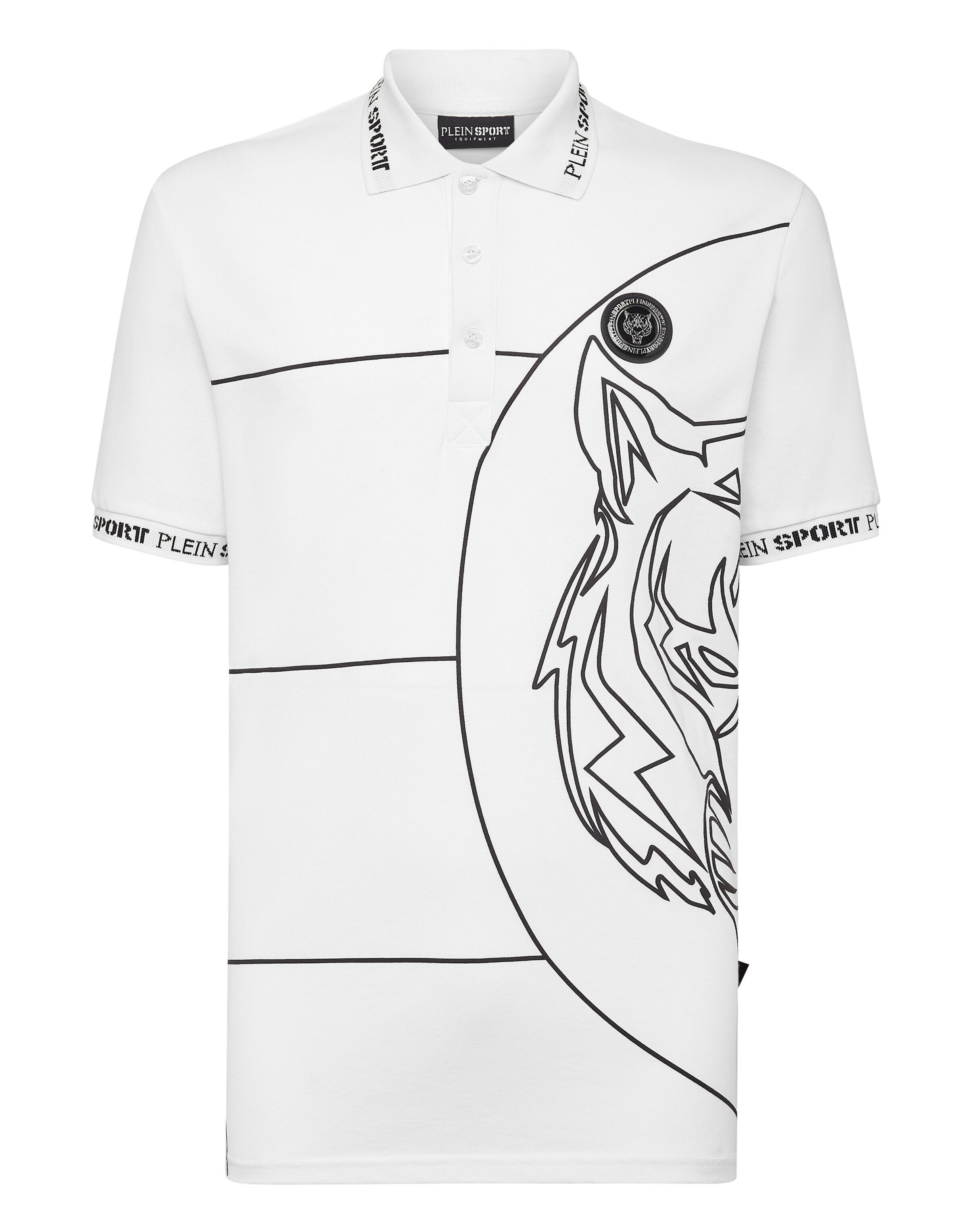 Plein Sport Shirt 'Tiger' in White: front