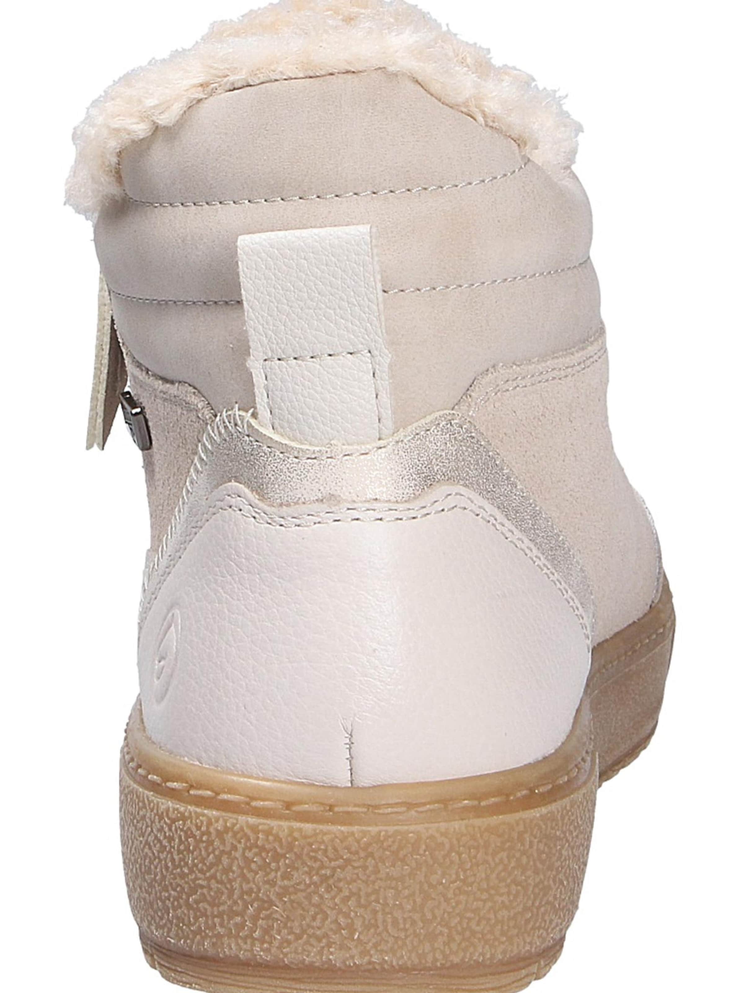 REMONTE Lace-Up Boots in Beige