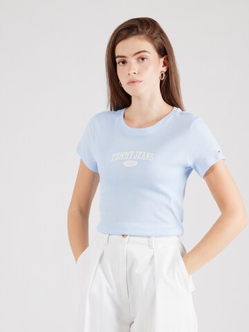 Tommy Jeans Koszulka w kolorze niebieski: przód