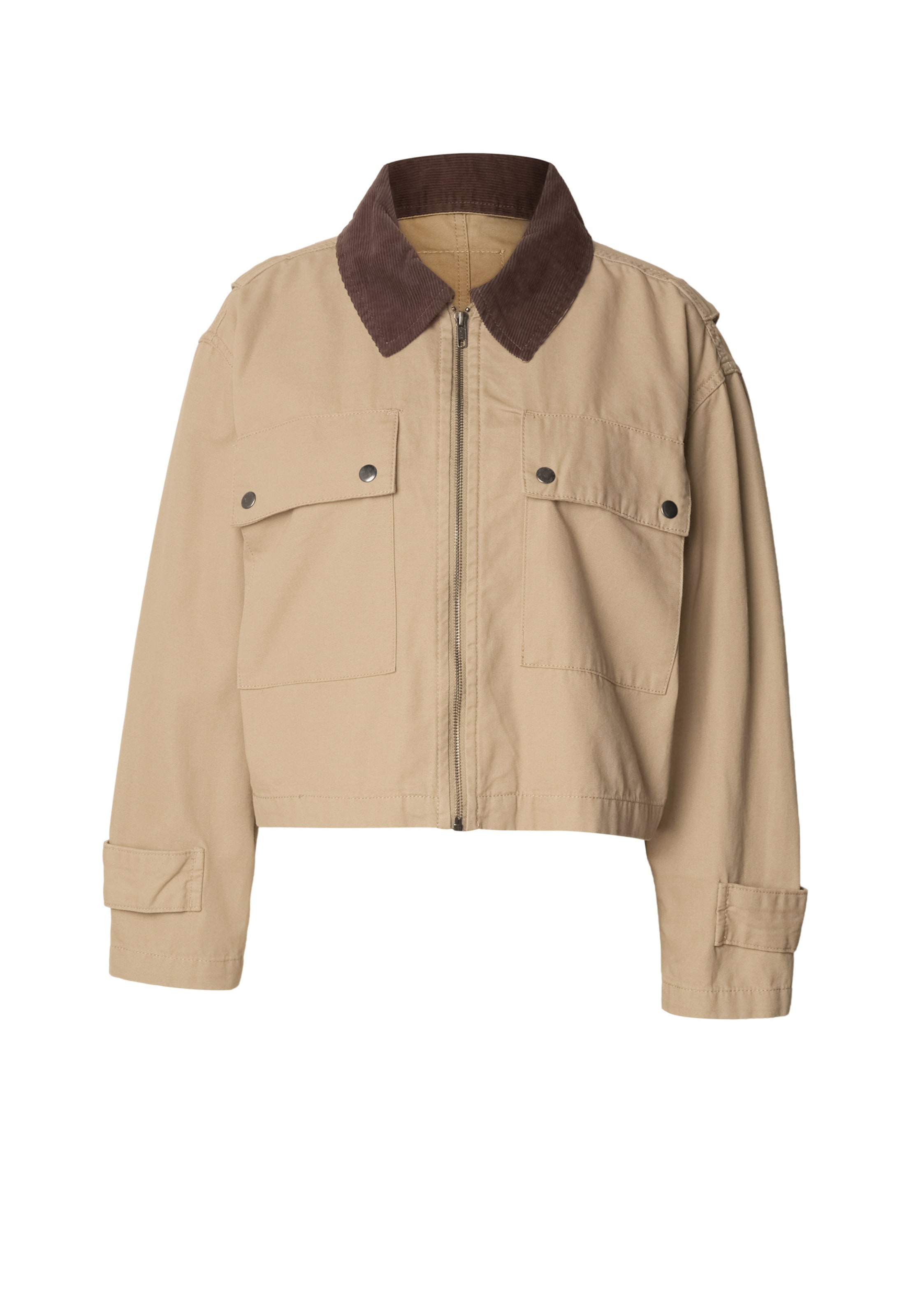Veste mi-saison Urban Classics en beige : devant