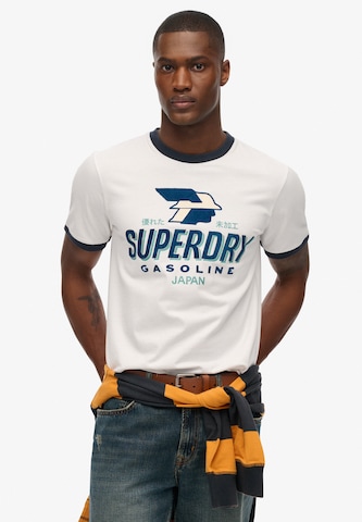T-Shirt Superdry en blanc : devant