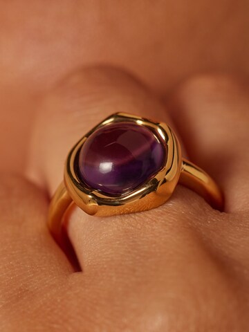 Lucardi Ring in Gold: front