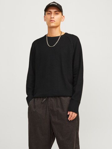 JACK & JONES Pullover 'MASON' in Schwarz: Vorderseite