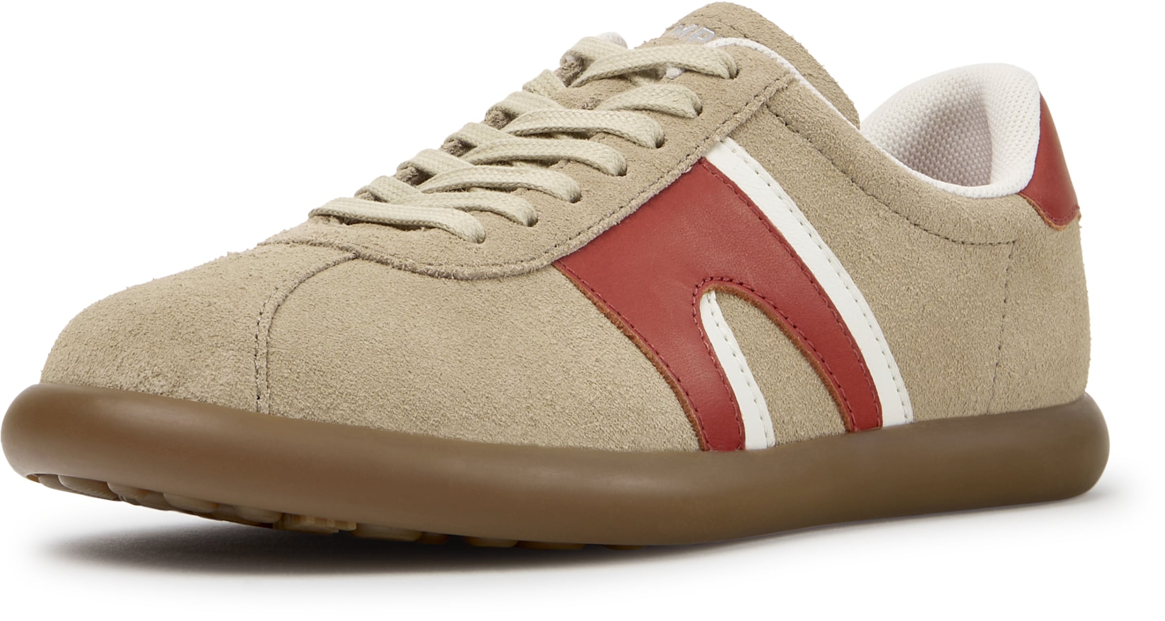 CAMPER Baskets basses ' Pelotas Soller ' en 35 en beige clair / rouge / blanc, Vue avec produit