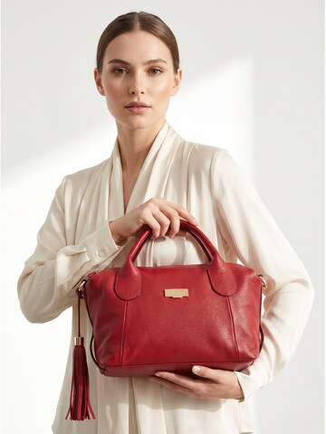 Borsa a mano 'Borsa a Mano Donna Pelle Vacchetta 100% - Modello Lucca Baldinini' di Baldinini Trend in rosso