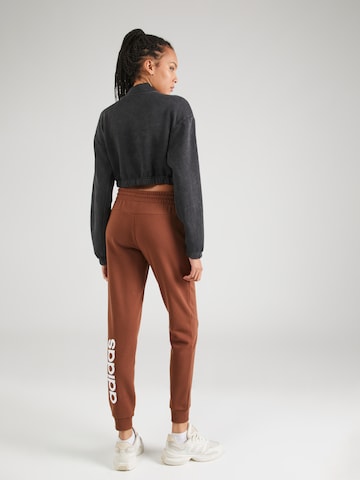 ADIDAS SPORTSWEAR Tapered Sports trousers 'Essentials' in Brown