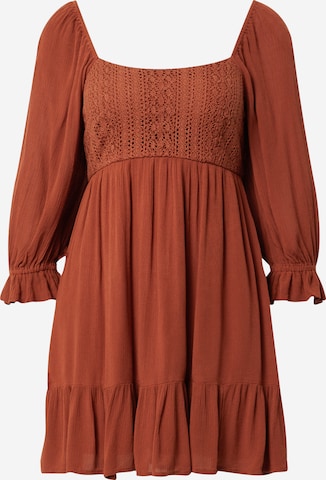 HOLLISTER Dress 'EMEA' in Brown: front