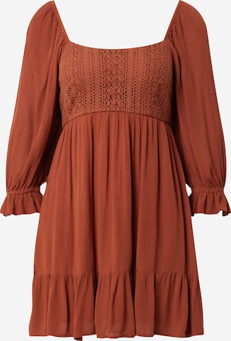 HOLLISTER Kleid 'EMEA' in Braun: predná strana