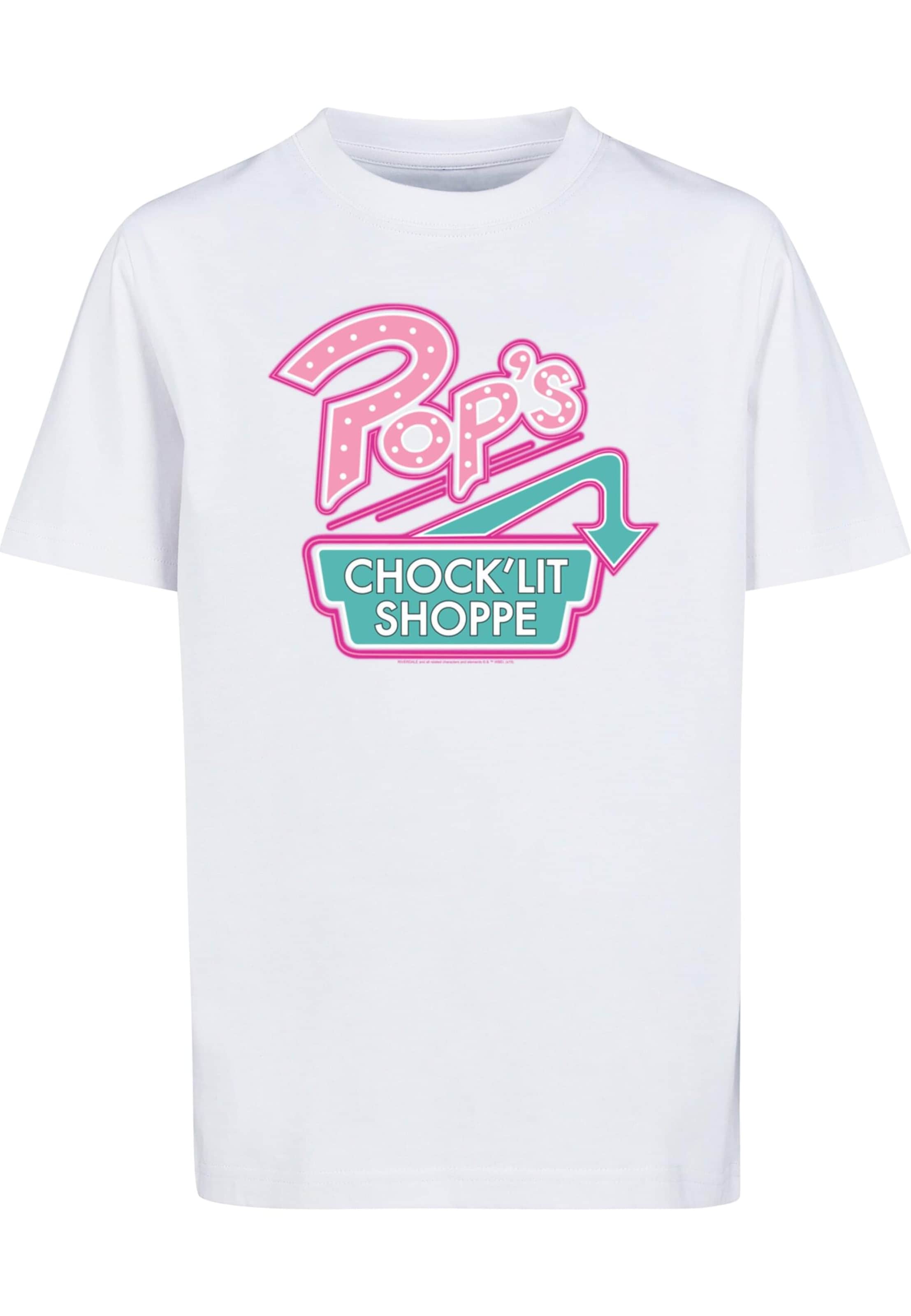 T-Shirt 'Riverdale - Pop's Chock'lit Shoppe' ABSOLUTE CULT en blanc : devant