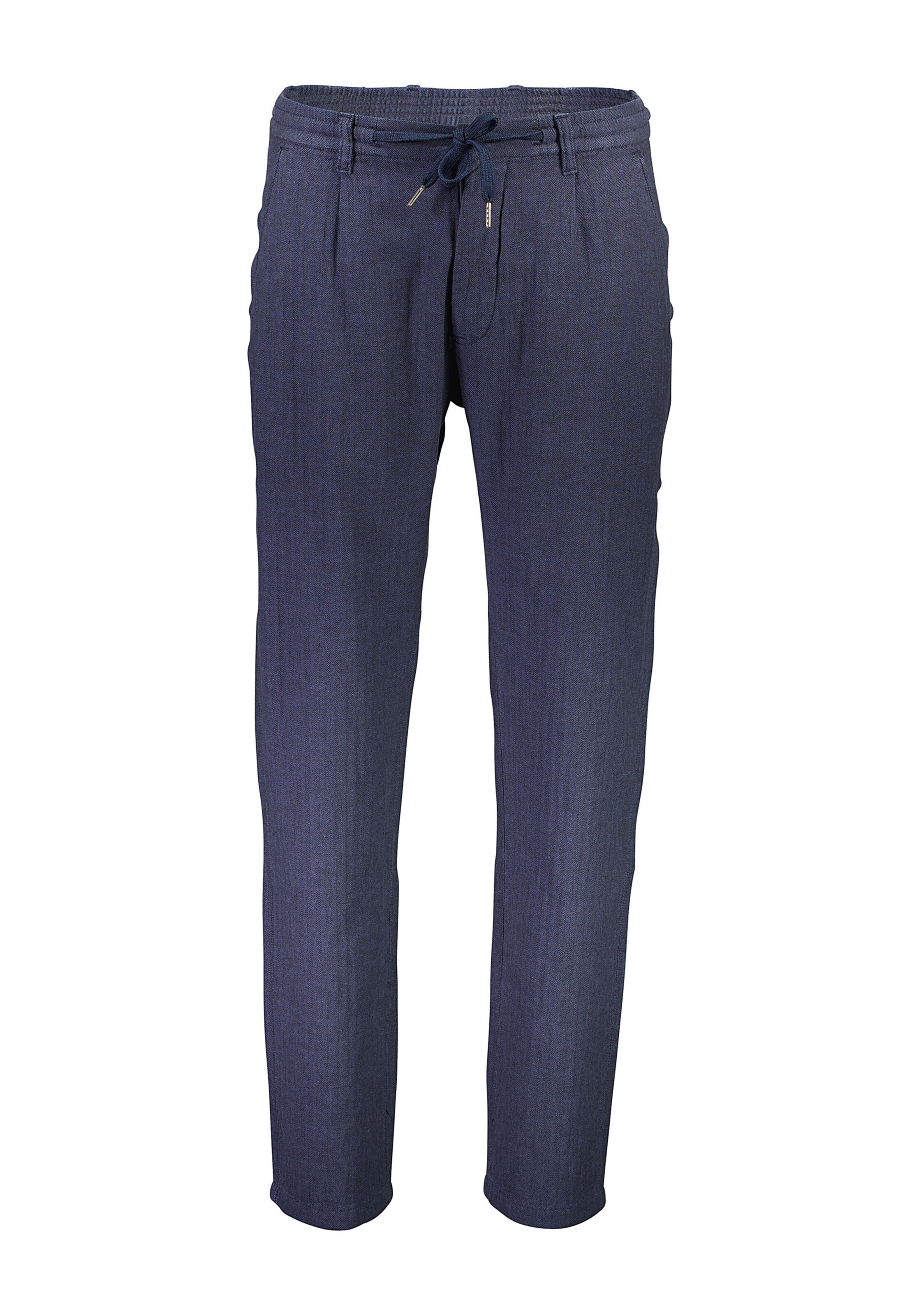 Lindbergh Regular Chino Pants in Blue: front