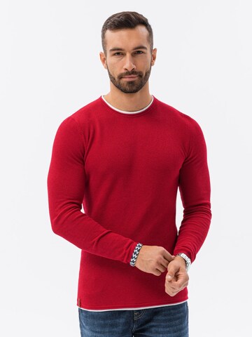 Pull-over 'E121' Ombre en rouge : devant