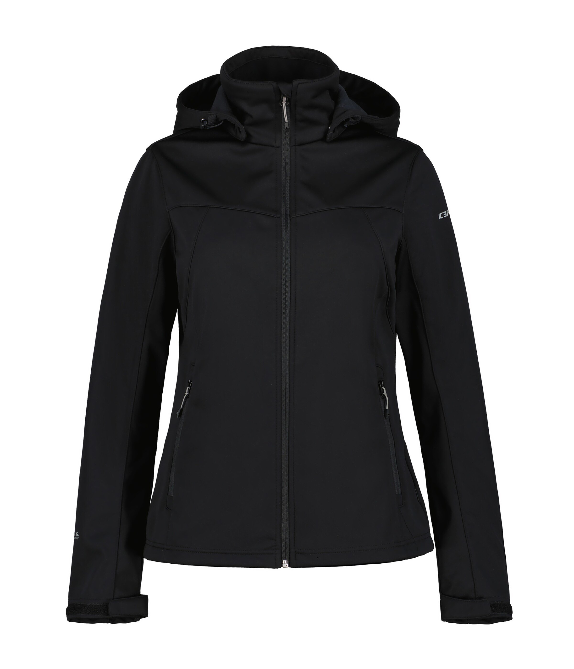 ICEPEAK Μπουφάν πεζοπορίας 'Boise' σε μαύρο: μπροστά