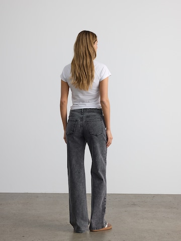 Wide Leg Jean 'NMYOLANDA' Noisy may en gris