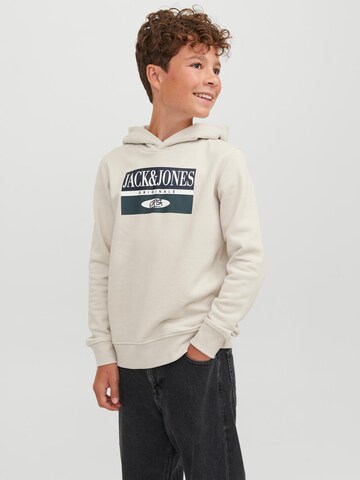 Jack & Jones Junior Sweatshirt 'JJArthur' in Beige: Vorderseite