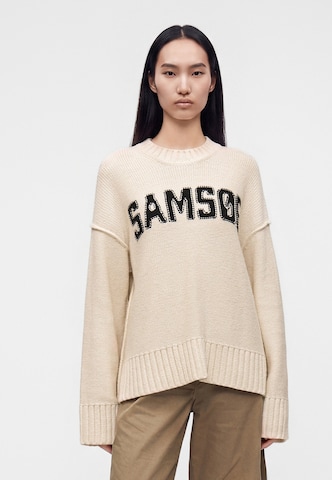 Samsøe Samsøe Sweter 'SAKEIKU' w kolorze beżowy: przód