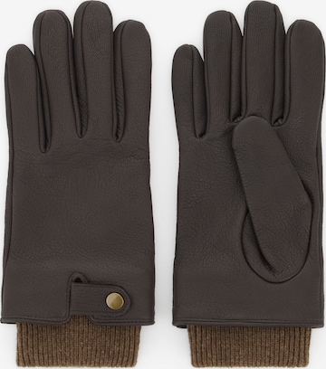 Boggi Milano Full finger gloves in Brown: front