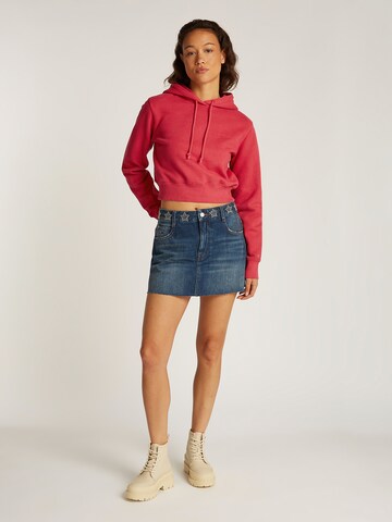Felpa 'SCRIPT' di Tommy Jeans in rosso