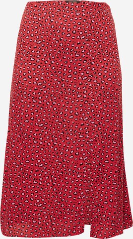 Trendyol Curve Rok in Rood: voorkant