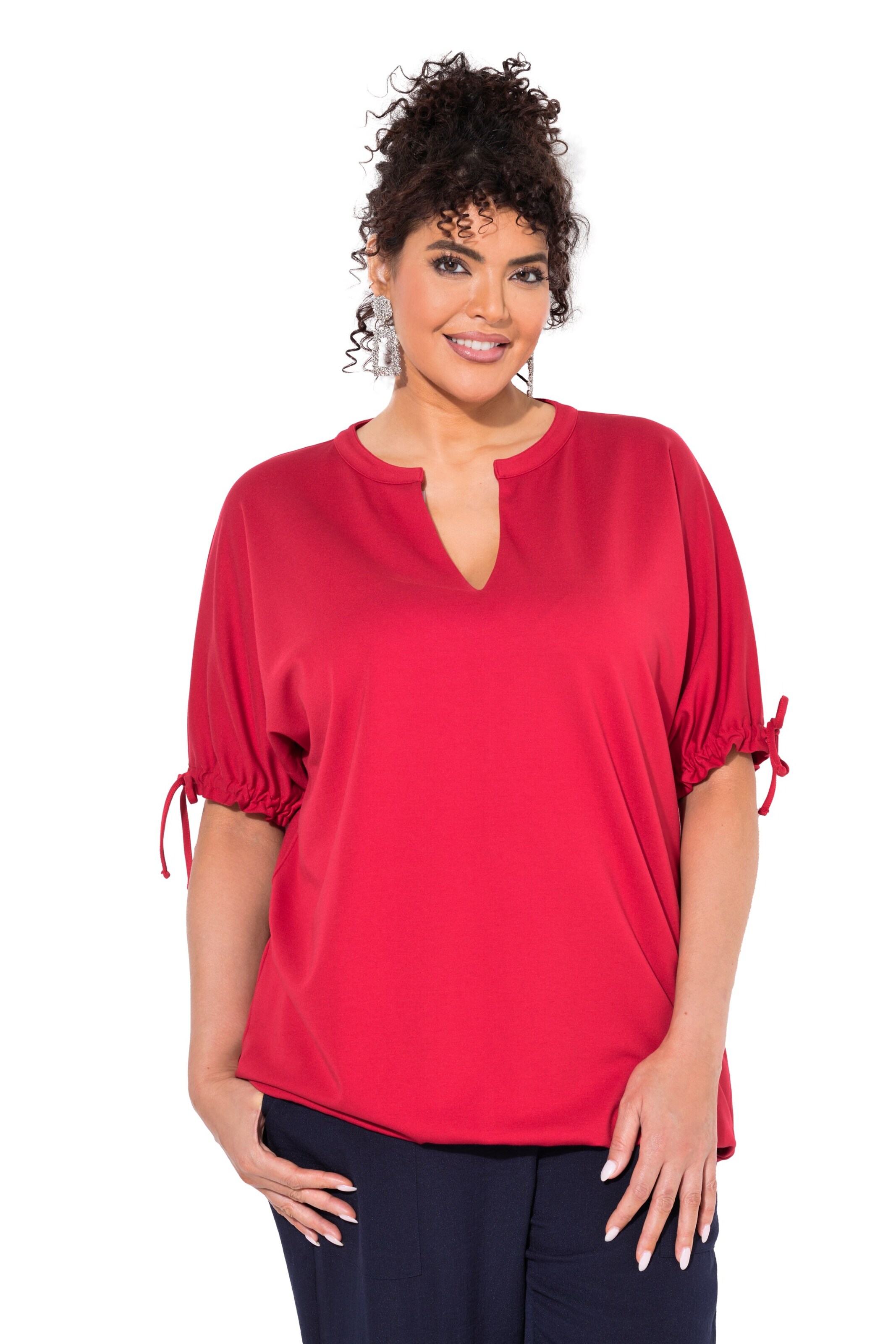 Ulla Popken Blouse in Rood: voorkant