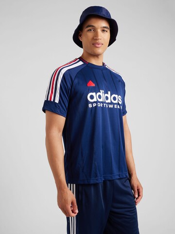 ADIDAS SPORTSWEAR Performance Shirt ' House of Tiro Nations' in Blue: front