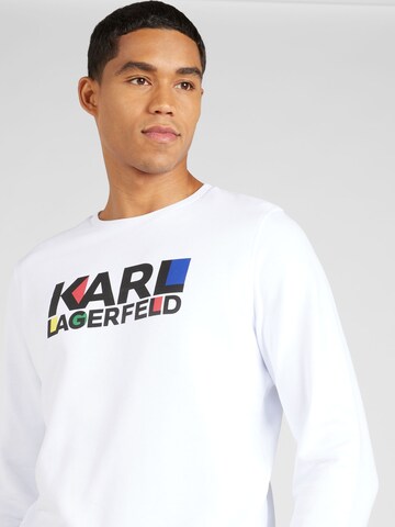 balta Karl Lagerfeld Megztinis be užsegimo