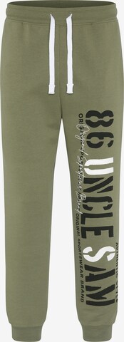 UNCLE SAM Pants in Green: front