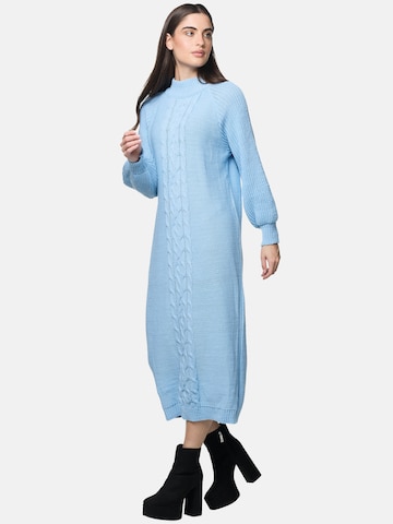 Robes en maille Elara en bleu
