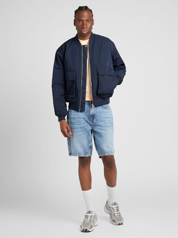 Embassy of Bricks and Logs Between-Season Jacket 'Mapes' in Blue